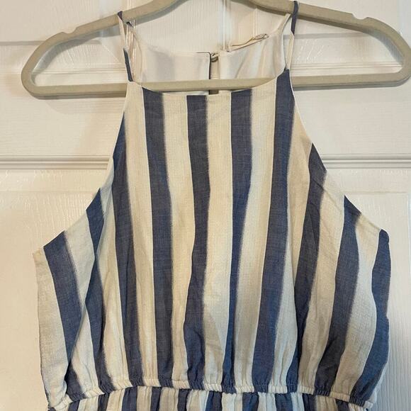 Altar'd State Blue and White Halter Mini Sundress. Size Medium - Picture 7 of 12